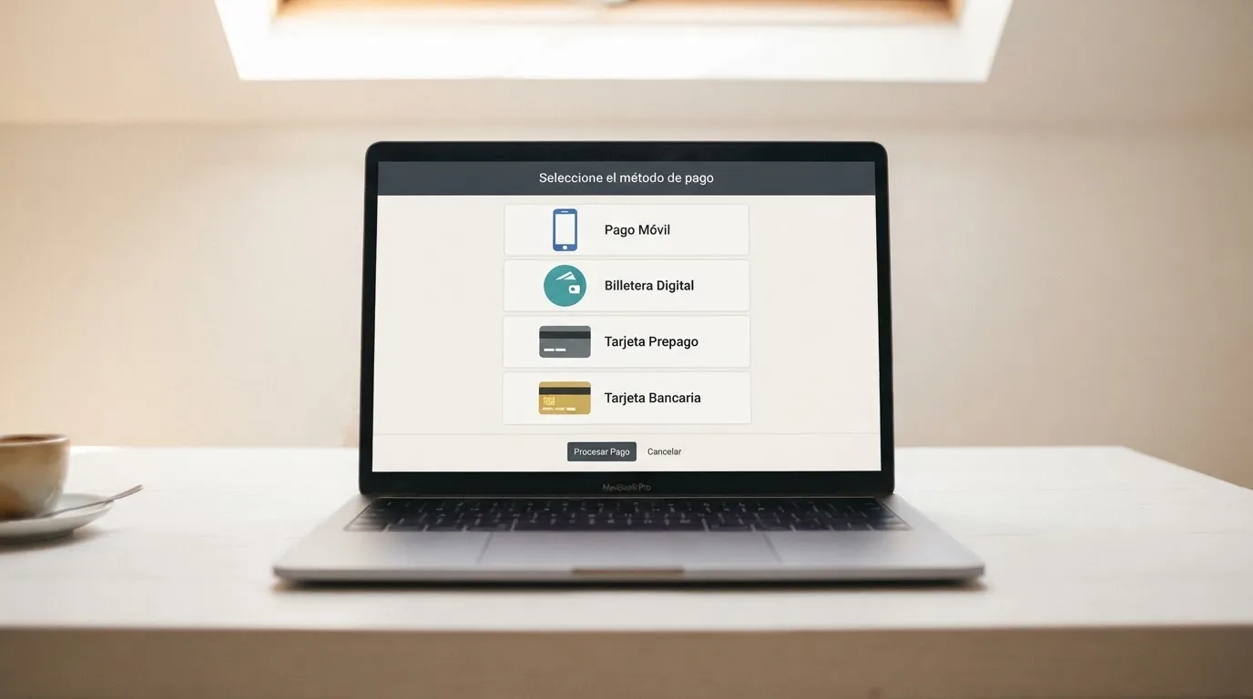Pantalla de cajero de un casino online español mostrando los iconos de Bizum, PayPal, Paysafecard y tarjeta como opciones de depósito